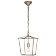 Pemberly Row 1-Light Transitional Metal Pendant in Vintage Gold
