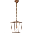 Pemberly Row 1-Light Transitional Metal Pendant in Vintage Gold