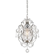 Pemberly Row 1-Light Transitional Metal Pendant in Chrome Finish