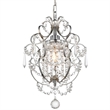 Pemberly Row 1-Light Transitional Metal Pendant in Chrome Finish