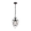 Pemberly Row 1-Light Transitional Metal Pendant in Chrome Finish