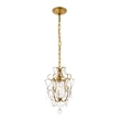 Pemberly Row 1-Light Transitional Metal Pendant in Chrome Finish