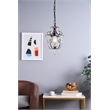 Pemberly Row 1-Light Transitional Metal Pendant in Chrome Finish