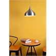Pemberly Row 1 Light Transitional Aluminum Pendant in Black Finish