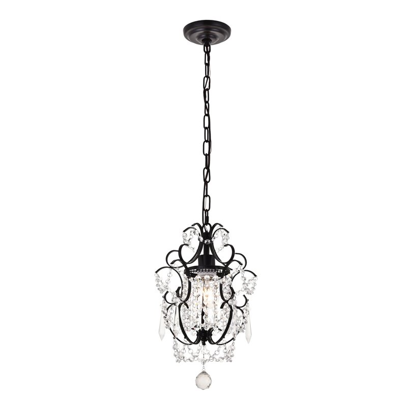 Pemberly Row 1-Light Modern Metal Pendant in Oil Rubbed Bronze