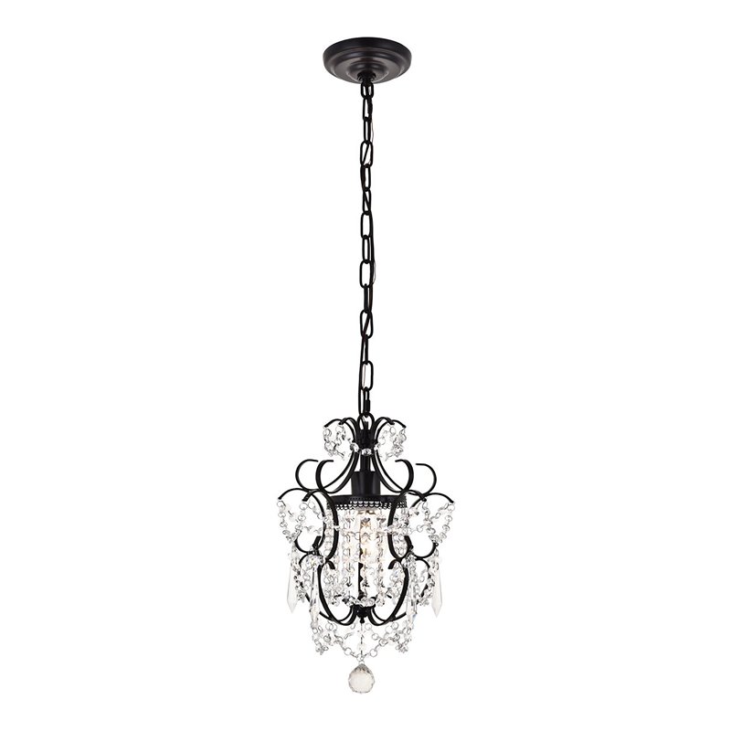 Pemberly Row 1-Light Modern Metal Pendant in Oil Rubbed Bronze