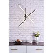 Pemberly Row 3-Light Modern Aluminum Pendant in Polished Nickel