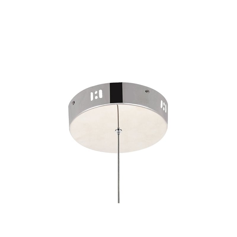 Pemberly Row 3-Light Modern Aluminum Pendant in Polished Nickel