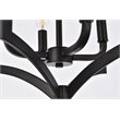 Pemberly Row 4-Light Mid-Century Metal Pendant in Black Finish