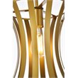 Pemberly Row 1-Light Mid-Century Metal Pendant in Brass Finish