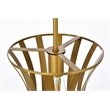 Pemberly Row 1-Light Mid-Century Metal Pendant in Brass Finish