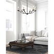 Pemberly Row 6-Light Mid-Century Metal Pendant in Black Finish
