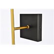 Pemberly Row 2-Light Metal Wall Sconce w/ Clear Shade in Black and Brass