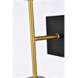 Pemberly Row 2-Light Metal Wall Sconce w/ Clear Shade in Black and Brass