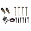 Pemberly Row Landscape Lighting Full Starter in Brass (Set of 6 Kit 2)