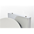 Pemberly Row 1-Light Iron & Glass Bath Sconce in Chrome/Frosted White