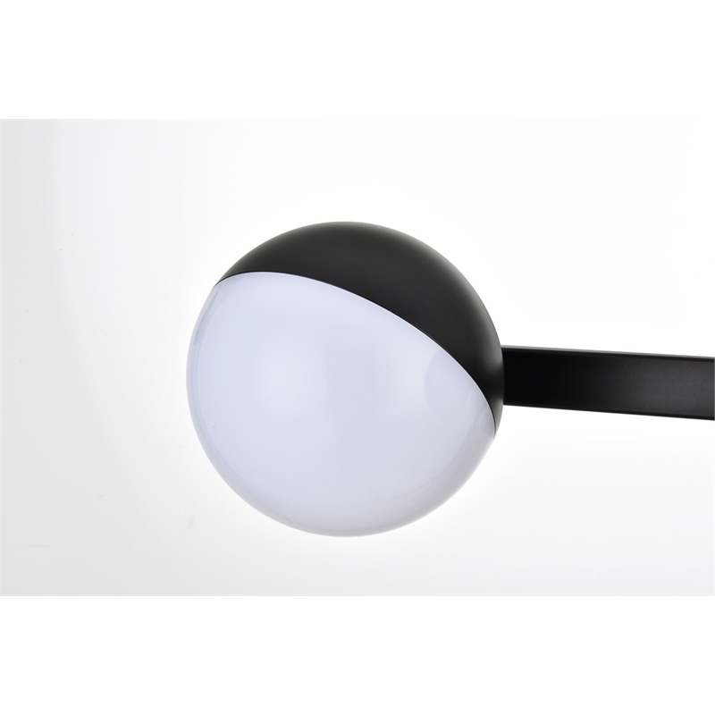 Pemberly Row 3-Light Metal Bath Sconce in Black/Frosted White