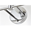 Pemberly Row 5-Light Iron/Glass Bath Sconce in Chrome/Frosted White