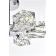 Pemberly Row 6-Light Metal & Glass Flush Mount in Chrome/Clear