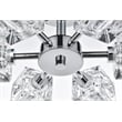 Pemberly Row 6-Light Metal & Glass Flush Mount in Chrome/Clear