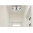 Pemberly Row 6-Light Metal & Glass Flush Mount in Chrome/Clear