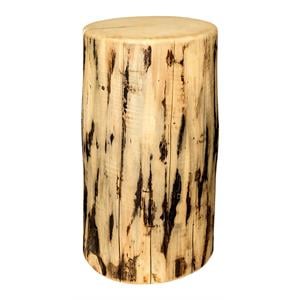 Pemberly Row 25&quot Exterior Transitional Wood Cowboy Stump in Gold