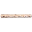 Pemberly Row 4ft Hand-Crafted Transitional Wood Coat Rack in Natural