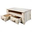 Pemberly Row 2 Drawers Transitional Wood Coffee Table in Natural