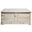 Pemberly Row 2 Drawers Transitional Wood Coffee Table in Natural