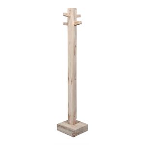 Pemberly Row Modern Transitional Wood Adult Coat Tree in Natural