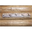 Pemberly Row 3ft Hand-Crafted Transitional Wood Coat Rack in Natural