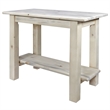Pemberly Row Transitional Wood Console Table with Shelf in Natural