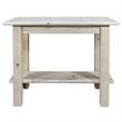 Pemberly Row Transitional Wood Console Table with Shelf in Natural