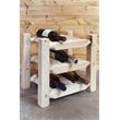 Pemberly Row Transitional Solid Wood Countertop Wine Rack in Natural