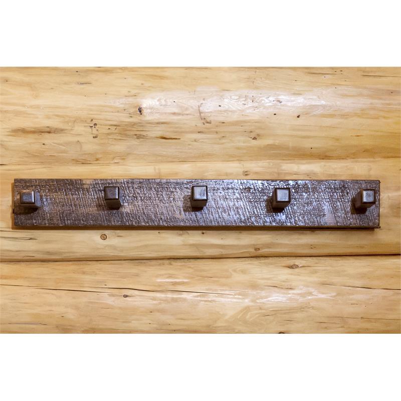 Pemberly Row 3ft Modern Transitional Wood Coat Rack in Brown