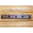 Pemberly Row 3ft Modern Transitional Wood Coat Rack in Brown