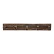 Pemberly Row 3ft Modern Transitional Wood Coat Rack in Brown