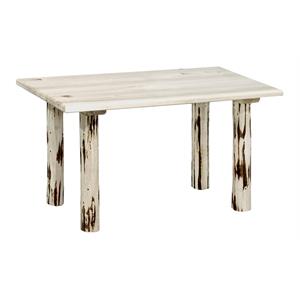 Pemberly Row Handcrafted Transitional Wood Child's Table in Natural