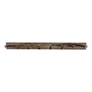 Pemberly Row 5ft Modern Transitional Wood Coat Rack in Brown