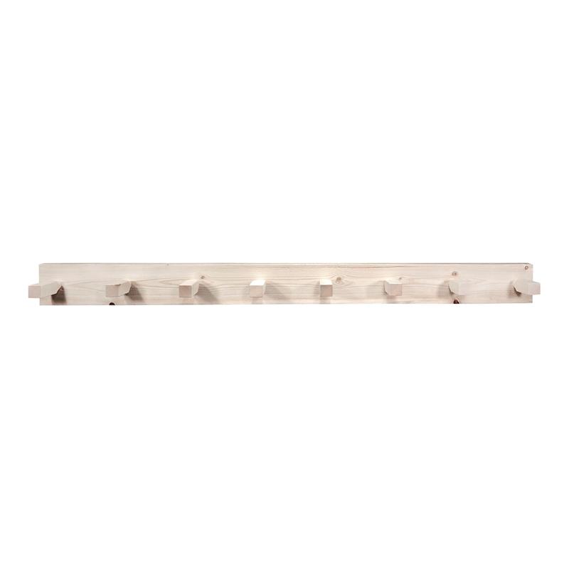 Pemberly Row 5ft Modern Transitional Wood Coat Rack in Natural