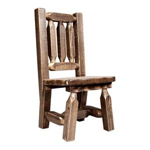 Pemberly Row 12&quot Modern Transitional Wood Child's Chair in Brown