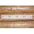 Pemberly Row 3ft Modern Transitional Wood Coat Rack in Natural