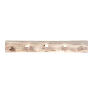 Pemberly Row 3ft Modern Transitional Wood Coat Rack in Natural