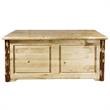 Pemberly Row Transitional 2 Drawers Wood Coffee Table in Brown