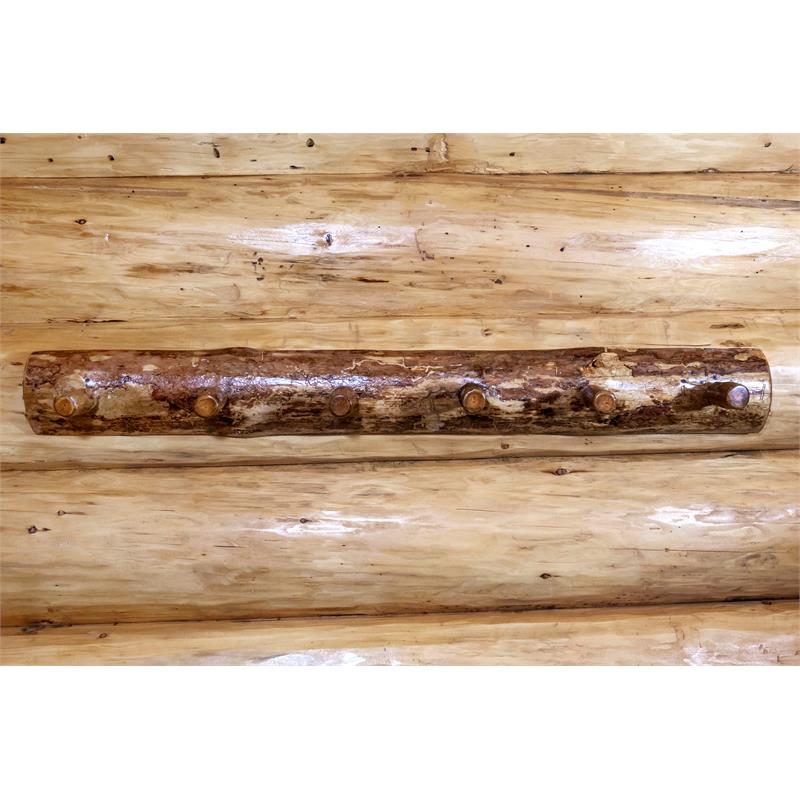 Pemberly Row 4ft Modern Transitional Wood Coat Rack in Brown