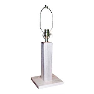 Pemberly Row Modern Transitional Solid Wood Table Lamp in Natural