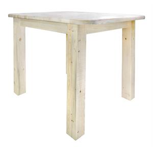 Pemberly Row Transitional Counter Height Wood Dining Table in Natural