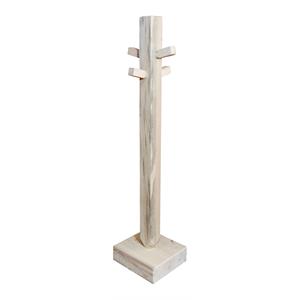 Pemberly Row Contemporary Transitional Wood Coat Tree in Natural