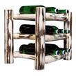 Pemberly Row Transitional Solid Wood Countertop Wine Rack in Natural