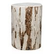 Pemberly Row Hand-Crafted Transitional Wood Cowboy Stump in Natural